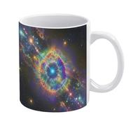 FekiLoot Nebula Galaxy Coffee Mugs 12oz Ceramic Coffee Cups with Handles Porcelain Mugs Household Tea Cups for Home Or Office Gifts for Women Men, Microwave And Dishwasher Safe