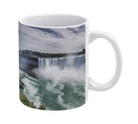 FekiLoot Niagara Falls Coffee Mugs 12oz Ceramic Coffee Cups with Handles Porcelain Mugs Household Tea Cups for Home Or Office Gifts for Women Men, Microwave And Dishwasher Safe