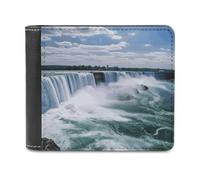 FekiLoot Niagara Falls Wallet Fashionable Slim Leather Wallet with Multiple Card Slots And Hidden Compartments Wallets