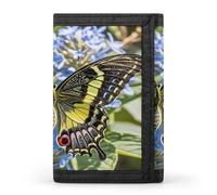 FekiLoot Nice Butterfly Men's Wallet Extra Capacity Trifold Wallet Thin & Stylish Trifold Card Holder with ID Window