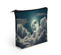 FekiLoot Night Sky Full Moon Cosmetic Bag Make Up Bag Storage Bags