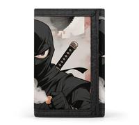 FekiLoot Ninja Smoke Stealth Slim Wallet Trifold Wallet Credit Card Holder Wallets Stylish Money Clip for Men Women