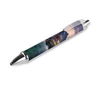 FekiLoot Norway Islands Ballpoint Pens Retractable Ball Point Pens Smooth-Flowing Black Ink 0.5mm Writing Pen Black Ink Pen for Men Women 1 PCS