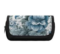 FekiLoot Nostalgic Style Flowers Pencil Case Office Pencil Box Large Capacity Pencil Box Pouch Holder Double Zipper Pencil Case Use to Organize Desktop And Plan Space Home Office