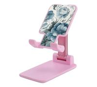 FekiLoot Nostalgic Style Flowers Phone Stand Adjustable Height and Foldable Phone Holders Portable Phones Holder for Desk, Taller Stand Compatible with 4"-13" Smartphones iPad Tablet