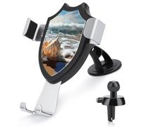 FekiLoot Ocean Sea Wave Seashell Car Phone Mount for Dashboard/Vent/Windshield Auto-Clamping Gravity Sensor Truck Stand Cradle 90° Rotation Phone Holder Fits 4-6" Phones