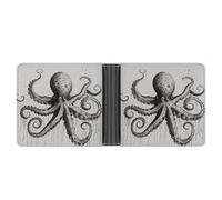 FekiLoot Octopus Leather Wallet Double-Sided Different Images Bifold Wallet Ultra Strong Stitching Slim Wallets