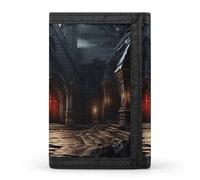 FekiLoot Old Crypt Wallet Men's Trifold Wallet Extra Capacity Credit Card Holder Cards Purse Front Pocket