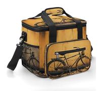 FekiLoot Old Rusty Vintage Bicycle Cooler Bag Small Portable Insulated,Beach Cooler Soft Large for Men Women Ice Chest Backpack for Beach, Camping, Travel, Picnic