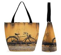 FekiLoot Old Rusty Vintage Bicycle Tote Bag Beach Bag Shopping Bags