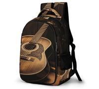 FekiLoot Old West Guitar Backpack for Women Men Nurse Bag Front Pocket, Carry On Backpack for Weekender Business Hiking