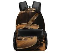 FekiLoot Old West Guitar Backpack With Large Capacity, Travel Backpack with Pouch Pocket Gift for Men & Women, Laptop Backpack for Outdoors Hiking Traveling