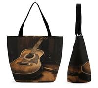 FekiLoot Old West Guitar Tote Bag Beach Bag Shopping Bags