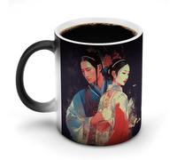 FekiLoot Opera Style Pictures Ceramic Coffee Mug with Handle, Tea Cup with Heat Sensitive Color, Novelty Coffee Cup for Latte, Tea, Cappuccino, Milk, Cocoa