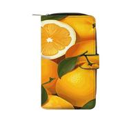 FekiLoot Oranges And Lemons Travel Wallet for Men & Women RFID Blocking Card Organizer Credit Card Holder Large Capacity