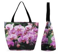 FekiLoot Orchids Tote Bag Beach Bag Shopping Bags