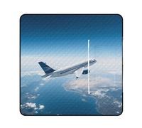 FekiLoot Outdoor Picnic Blanket Waterproof Foldable Beach Blankets Air Plane Sky Extra Large Lightweight Picnic Mat for Beach, Spring Camping Grass Lawn Park Accessories 150x150cm