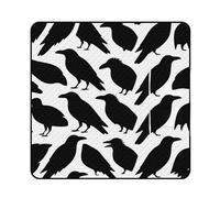 FekiLoot Outdoor Picnic Blanket Waterproof Foldable Beach Blankets Black Crow Silhouette Extra Large Lightweight Picnic Mat for Beach, Spring Camping Grass Lawn Park Accessories 200x200cm