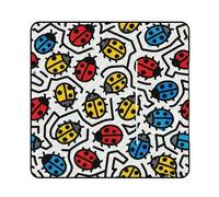 FekiLoot Outdoor Picnic Blanket Waterproof Foldable Beach Blankets Little Ladybug Doodle Extra Large Lightweight Picnic Mat for Beach, Spring Camping Grass Lawn Park Accessories 150x150cm
