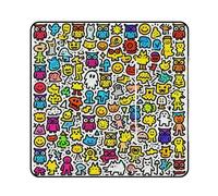 FekiLoot Outdoor Picnic Blanket Waterproof Foldable Beach Blankets Little Owls Doodle Extra Large Lightweight Picnic Mat for Beach, Spring Camping Grass Lawn Park Accessories 150x150cm