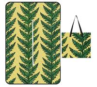 FekiLoot Outdoor Picnic Blanket Waterproof Foldable Beach Blankets Olive Leaf Vines Extra Large Lightweight Picnic Mat for Beach, Spring Camping Grass Lawn Park Accessories 150x100cm