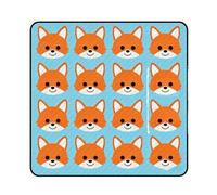 FekiLoot Outdoor Picnic Blanket Waterproof Foldable Beach Blankets Orange Fox Stripes Extra Large Lightweight Picnic Mat for Beach, Spring Camping Grass Lawn Park Accessories 200x200cm