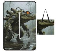 FekiLoot Outdoor Picnic Blanket Waterproof Foldable Beach Blankets Swamp Walker Creature Extra Large Lightweight Picnic Mat for Beach, Spring Camping Grass Lawn Park Accessories 150x100cm
