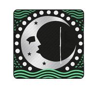 FekiLoot Outdoor Picnic Blanket Waterproof Foldable Beach Blankets Wolf Moon Symbol Extra Large Lightweight Picnic Mat for Beach, Spring Camping Grass Lawn Park Accessories 150x150cm