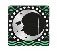FekiLoot Outdoor Picnic Blanket Waterproof Foldable Beach Blankets Wolf Moon Symbol Extra Large Lightweight Picnic Mat for Beach, Spring Camping Grass Lawn Park Accessories 200x200cm