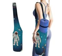 FekiLoot Outer Space Rocket Astronaut Yoga Mat Bag Stylish Lightweight Yoga Bag Versatile with Straps Storage Pockets Yoga Tote Yogas Mat Carrier Fits Most Size Mats