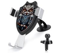 FekiLoot Owl Car Phone Holder Mount Strongest Suction & Clip Cell Phone Mount for Dashboard Windshield Vent Fits 4-6" Phones (Straight Vent Only)