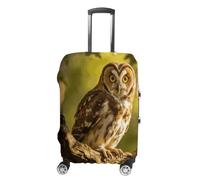 FekiLoot Owl Travel Luggage Cover Stretchable Airplane Suitcase Protector Sleeve Universal Washable Fit for 19-32 Inch Checked Baggage,Water Resistant Durable Luggage Protector X-Large, white, M, Owl