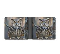 FekiLoot Owl Wallet Slim PU Bifold Design Wallet with Multiple Card Slots Wallets Extra Capacity Pocket Wallets