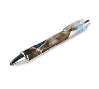 FekiLoot Panther Mountain Lion Ballpoint Pens Retractable Black Ink Ballpoint Pens 0.5mm Medium Point Smooth Writing Pattern Pen with Super Soft Grip Cute Work Supplies for Men Women 1 PCS