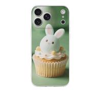 FekiLoot Paper Cupcake Easter Egg for iPhone 17 Case Full Camera Protection TPU Slim Shockproof with Anti-Fingerprint Phone Cover Transparent