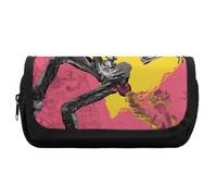 FekiLoot Peach Skull Pencil Case Office Pencil Box Large Capacity Pencil Box Pouch Holder Double Zipper Pencil Case Use to Organize Desktop And Plan Space Home Office