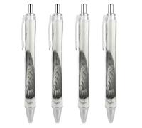 FekiLoot Pencil Cat Yarn Ballpoint Pens Retractable Ball Point Pens Smooth-Flowing Black Ink 0.5mm Writing Pen Black Ink Pen for Men Women 4 PCS