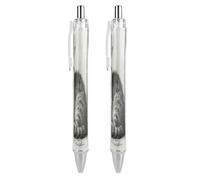 FekiLoot Pencil Cat Yarn Ballpoint Pens Retractable Ball Point Pens Smooth-Flowing Black Ink 0.5mm Writing Pen Black Ink Pen for Men Women 2 PCS