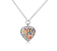 FekiLoot Periodic Table of Elements Pet Cremation Jewelry Personalized for Man, Custom Dog Urn Necklaces for Ashes, Heart-Shaped Pendant Urn Necklaces for Cat Lover Woman, with Funnel Kit