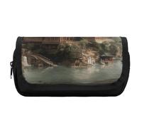 FekiLoot Picture of A River Pencil Case Office Pencil Box Large Capacity Pencil Box Pouch Holder Double Zipper Pencil Case Use to Organize Desktop And Plan Space Home Office