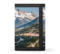 FekiLoot Pikes Peak Colorado Wallet Men's Trifold Wallet Extra Capacity Credit Card Holder Cards Purse Front Pocket