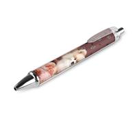 FekiLoot Pomeranians Puppies And Point Ballpoint Pens Retractable Ball Point Pens Smooth-Flowing Black Ink 0.5mm Writing Pen Black Ink Pen for Men Women 1 PCS