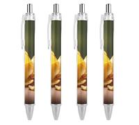 FekiLoot Potato Chips Ballpoint Pens Retractable Black Ink Ballpoint Pens 0.5mm Medium Point Smooth Writing Pattern Pen with Super Soft Grip Cute Work Supplies for Men Women 4 PCS