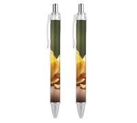 FekiLoot Potato Chips Ballpoint Pens Retractable Black Ink Ballpoint Pens 0.5mm Medium Point Smooth Writing Pattern Pen with Super Soft Grip Cute Work Supplies for Men Women 2 PCS