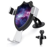 FekiLoot Purple&Blue Galaxy Car Phone Mount for Dashboard/Vent/Windshield Auto-Clamping Gravity Sensor Truck Stand Cradle 90° Rotation Phone Holder Fits 4-6" Phones