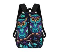 FekiLoot Purple Owl Backpack Laptop Computer Bag Large Travel Backpack Custom Print Bookbag Work Casual Daypack
