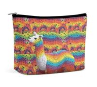 FekiLoot Rainbow Camel Pattern Toiletry Bag Travel Cosmetic Bag with Zipper Personalized Makeup Pouch Makeup Pouch for Women for Use in Daily Life Travel Other Occasions