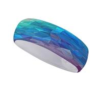 FekiLoot Rainbow Triangle Headbands Fashion Moisture Wicking Sweatband Lightweight Soft Sports Headband Non-Slip Accessories Hair Bands for Fitness Workout Stretchy Unisex Hairband