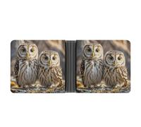 FekiLoot Real Cute Owls Wallet Slim PU Bifold Design Wallet with Multiple Card Slots Wallets Extra Capacity Pocket Wallets