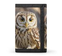 FekiLoot Real Cute Owls Wallet Slim Trifold Wallets with Multiple Card Slots Credit Card Holder Pocket Coin Purse